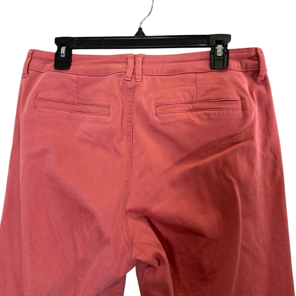 Cosmic Blue Love Women’s Wide Leg Cropped Rust Cotton Blend Pants sz 31 - Picture 4 of 8